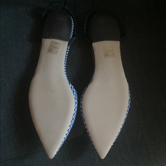 J. Crew navy gingham slingback flats - Picture 6 of 9